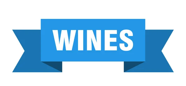 Fita Vinhos Vinho Faixa Papel Banner Sinal —  Vetores de Stock