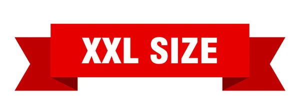 Stuha Velikosti Xxl Xxl Velikost Papírové Pásky Nápis — Stockový vektor