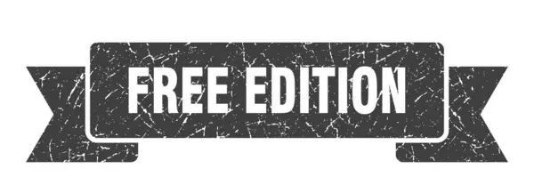 Знак Ленточки Бесплатного Издания Бесплатное Издание Винтажной Ретро Группы — стоковый вектор