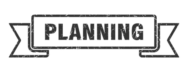 Planungsband Vintage Retro Band Geplant — Stockvektor