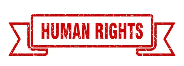 Signo Cinta Derechos Humanos Derechos Humanos Vintage Retro Band — Vector de stock