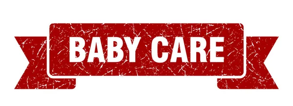 Sinal Fita Cuidado Bebê Cuidado Bebê Vintage Banda Retro — Vetor de Stock