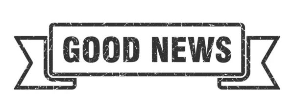Знак Хороших Новостей Хорошие Новости Винтажная Ретро Группа — стоковый вектор