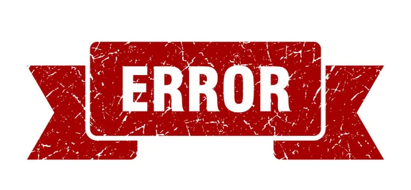 Signo Cinta Error Error Vintage Retro Band — Archivo Imágenes Vectoriales