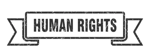 Signo Cinta Derechos Humanos Derechos Humanos Vintage Retro Band — Vector de stock