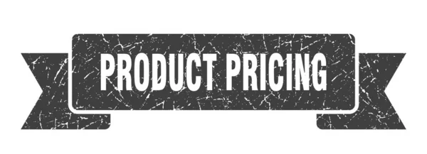Znak Wstążki Cenowej Produktu Wycena Produktu Rocznik Pasmo Retro — Wektor stockowy