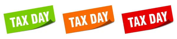 Steuertag Schleifenschild Tax Day Vintage Retro Band — Stockvektor