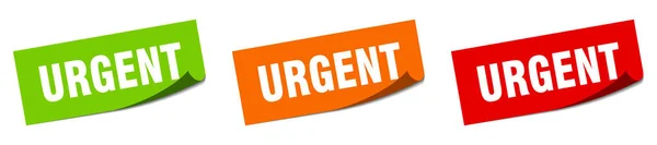 Signe Ruban Urgent Urgente Vintage Rétro Bande — Image vectorielle