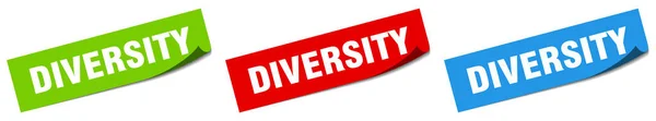 Ποικιλότητα Χαρτί Αποφλοιωτή Σήμα Που Αυτοκόλλητο Ποικιλομορφίας — Διανυσματικό Αρχείο