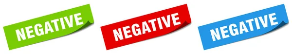 Negatieve Papieren Schiller Teken Set Negatieve Sticker — Stockvector