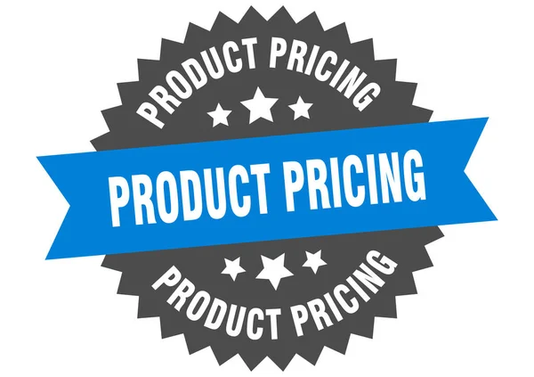 Preço Produto Redonda Etiqueta Fita Isolada Sinal Preços Produto — Vetor de Stock