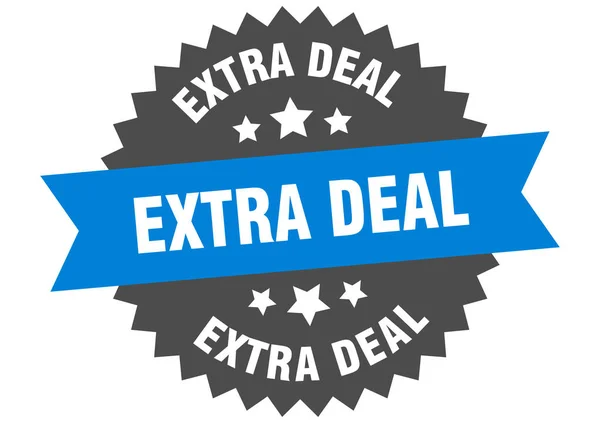Extra Deal Isolated Ribbon Label Extra Deal Sign — Stock Vector