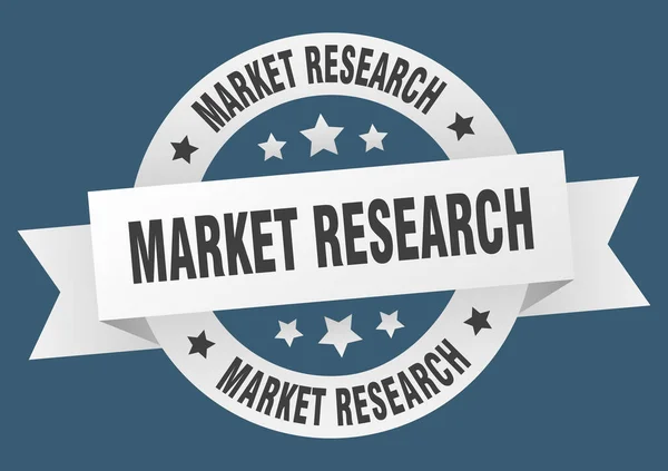 市场研究圆带隔离标签 市场调研标志 — 图库矢量图片