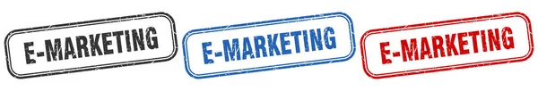 Marketing Quadrado Isolado Conjunto Sinais Carimbo Marketing — Vetor de Stock