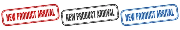 Nieuw Product Aankomst Vierkant Geïsoleerde Teken Set Nieuwe Product Aankomst — Stockvector