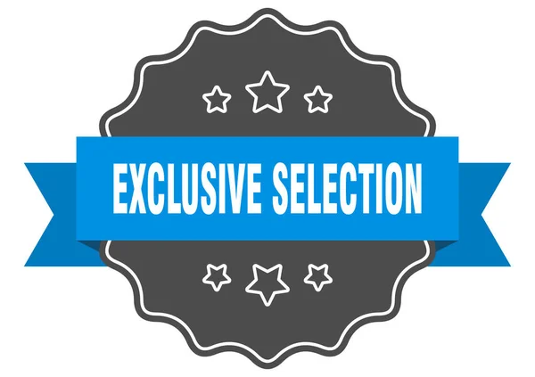 Exclusief Selectielabel Exclusieve Selectie Geïsoleerde Afdichting Retro Stickerteken — Stockvector