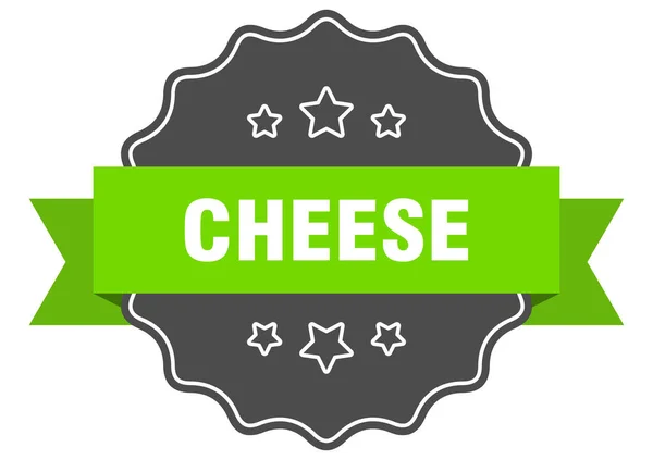 Cheese Label Cheese Isolated Seal Retro Sticker Sign — Stock Vector