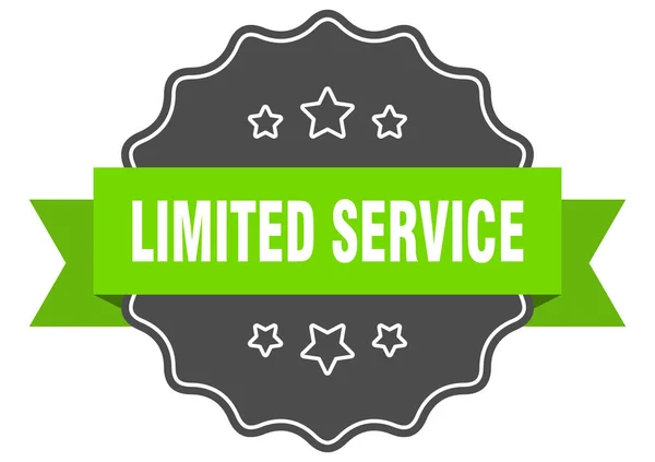 Limited Service Label Limited Service Isolated Seal Ретро Наклейка — стоковый вектор