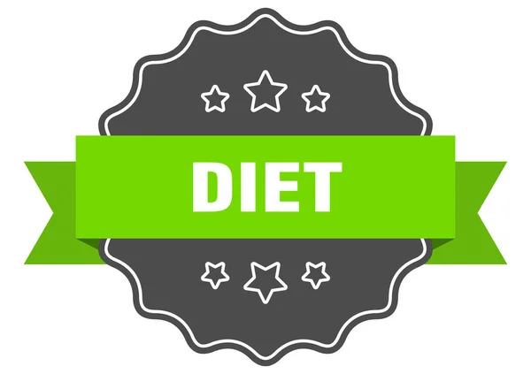 Etykieta Dietetyczna Izolowana Dieta Retro Znak Naklejki — Wektor stockowy