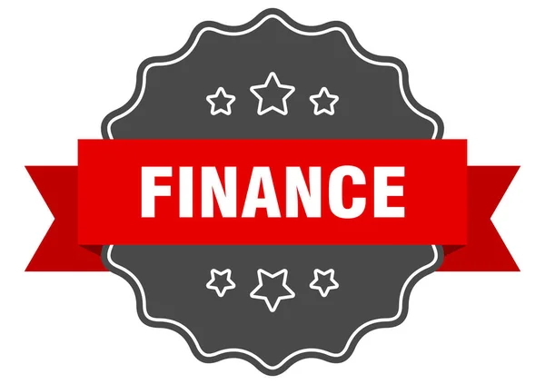 Finance Label Finance Isolated Seal Retro Sticker Sign — Stock Vector