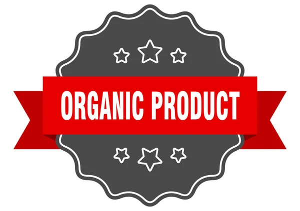 Rótulo Produto Orgânico Produto Orgânico Selo Isolado Sinal Autocolante Retro — Vetor de Stock