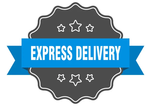 Express Pengiriman Label Pengiriman Kilat Terisolasi Segel Tanda Stiker Retro - Stok Vektor