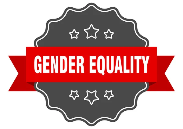 Rótulo Igualdade Género Igualdade Gênero Selo Isolado Sinal Autocolante Retro — Vetor de Stock