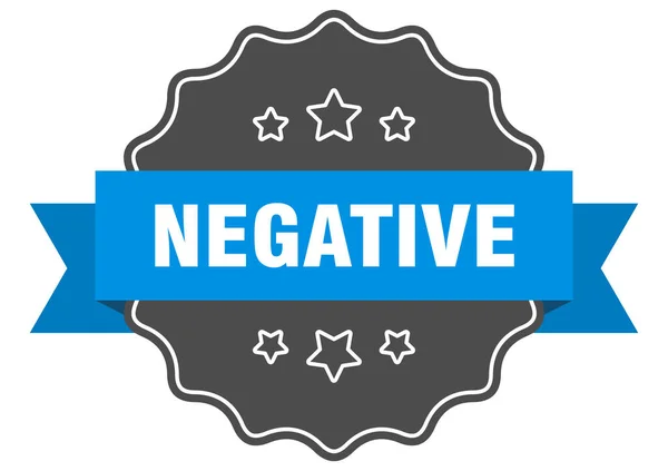 Étiquette Négative Phoque Isolé Négatif Autocollant Rétro Signe — Image vectorielle