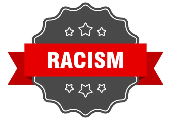 Etiqueta Racismo Racismo Sello Aislado Signo Pegatina Retro — Vector de stock