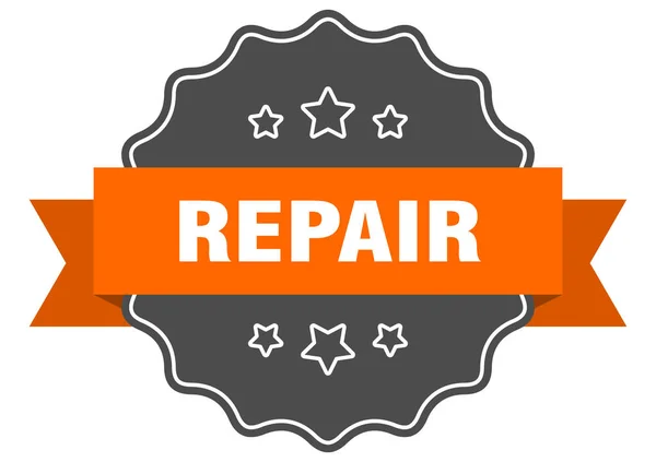 Reparaturaufkleber Reparatur Isolierter Dichtung Retro Aufkleberschild — Stockvektor