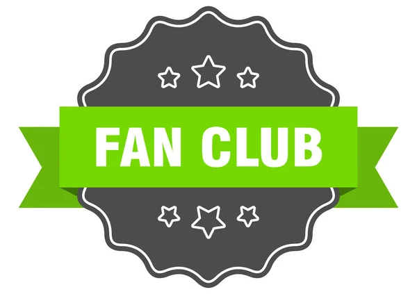 Εταιρία Φαν Κλαμπ Fan Club Απομονωμένη Σφραγίδα Σήμα Αυτοκόλλητου Ρετρό — Διανυσματικό Αρχείο