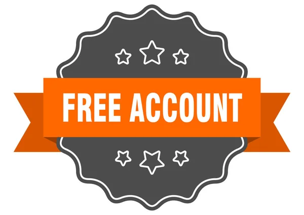Бесплатная Этикетка Счета Свободный Счет Изолированной Печати Ретро Наклейка — стоковый вектор