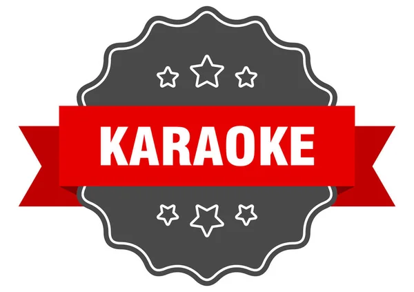 Etykieta Karaoke Izolowana Pieczęć Karaoke Retro Znak Naklejki — Wektor stockowy