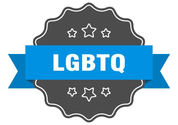 Etiqueta Lgbtq Sello Aislado Lgbtq Signo Pegatina Retro — Vector de stock