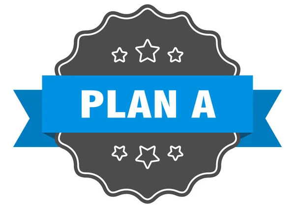 Plan Een Label Plan Een Geïsoleerde Zeehond Retro Stickerteken — Stockvector