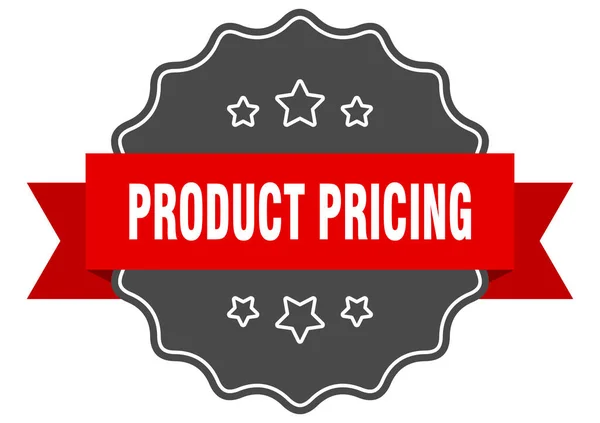 Product Pricing Label Product Pricing Isolated Seal Retro Sticker Sign — Stock Vector