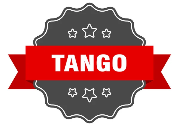 Étiquette Tango Tango Phoque Isolé Autocollant Rétro Signe — Image vectorielle