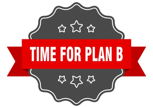Tiempo Para Etiqueta Del Plan Tiempo Para Sello Aislado Del — Vector de stock