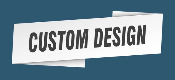 Custom Design Banner Template Ribbon Label Sticker Sign — Stock Vector