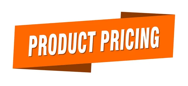 Product Prijzen Banner Sjabloon Lint Label Sticker Teken — Stockvector