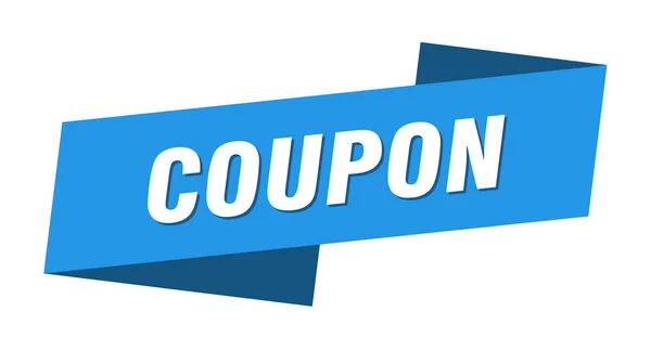 Coupon Banner Vorlage Aufkleber Für Etiketten Zeichen — Stockvektor