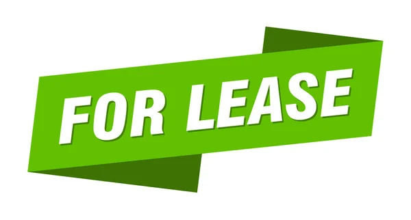 Voor Lease Banner Sjabloon Lint Label Sticker Teken — Stockvector