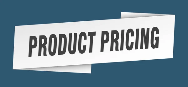 Product Prijzen Banner Sjabloon Lint Label Sticker Teken — Stockvector