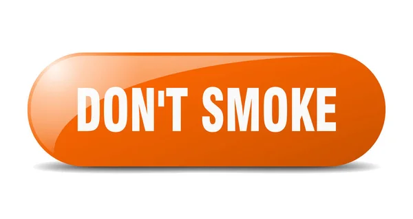 Don Smoke Button Rounded Glass Sign Sticker Banner — Stock Vector