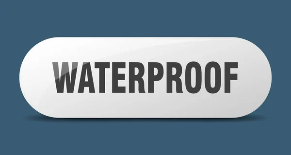 Waterproof Button Rounded Glass Sign Sticker Banner — Stock Vector