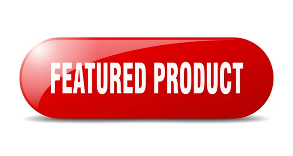 Botón Del Producto Ofrecido Signo Vidrio Redondeado Pegatina Banner — Vector de stock
