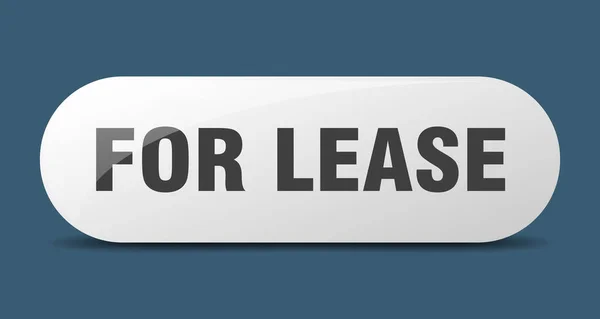 Lease Button Rounded Glass Sign Sticker Banner — Stock Vector