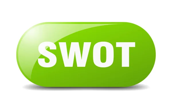 Swot Taste Abgerundetes Glas Aufkleber Banner — Stockvektor