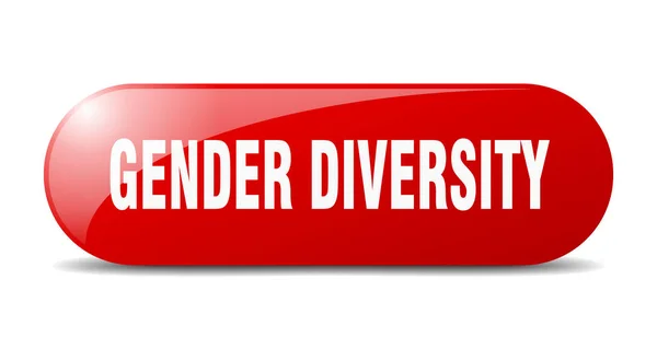 Κουμπί Ποικιλομορφίας Φύλου Στρογγυλεμένο Γυάλινο Σημάδι Αυτοκόλλητο Banner — Διανυσματικό Αρχείο