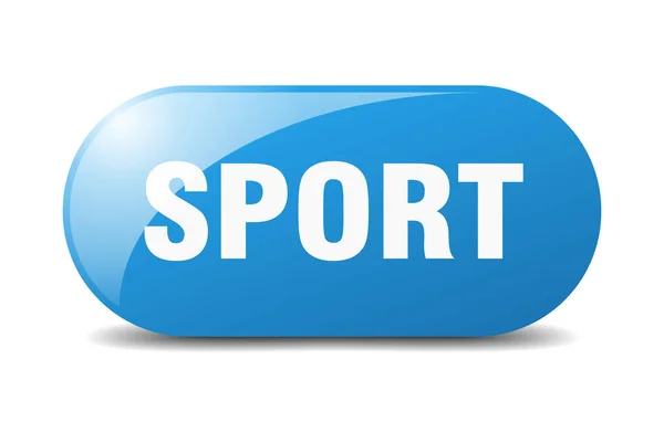 Bouton Sport Panneau Verre Arrondi Autocollant Bannière — Image vectorielle